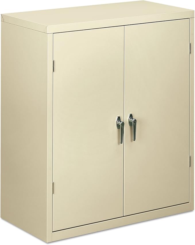 HON Brigade Series Five-Shelf Storage Cabinet - High Storage Cabinet, 36w by 18d by 42h , Putty (HSC2472)