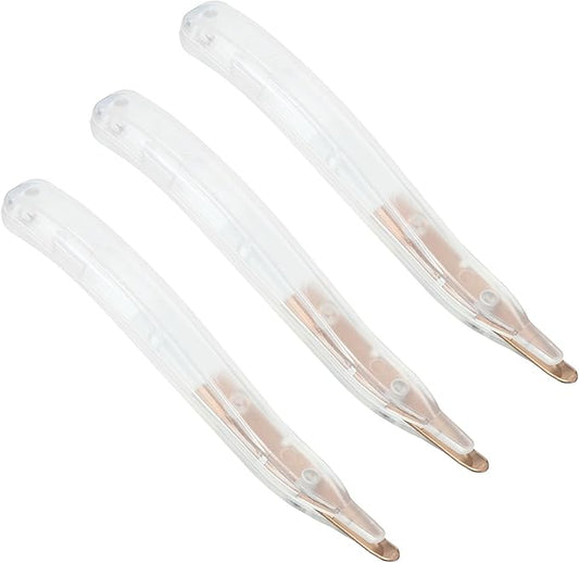 PATIKIL Staple Remover, 3 Pack Magnetic Staple Puller Desktop Removal Tool Cutting Tool for Office Home, Clear