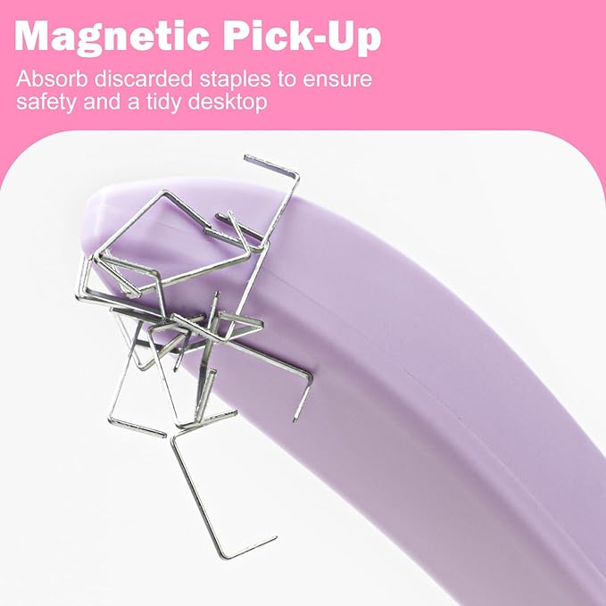 THINKLEARN 5 PCS Staple Remover Tool, Magnetic End for Staple Collecting, Multicolored Stapler Remover Staple Puller for Quick and Effortless Staple Removal, for Office, School, Home Use