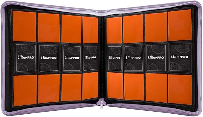 Ultra Pro E-15742 Ultra Pro-12 Pocket Zippered Pro Binder-Purple
