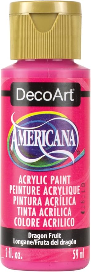 DecoArt DA300-3 Americana Acrylic Paint, 2-Ounce, Dragon Fruit