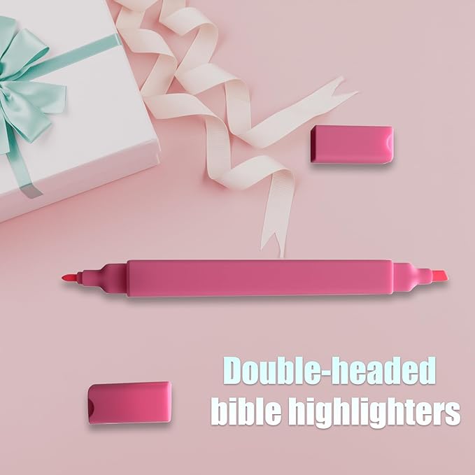 12pc Bible Highlighters And Pens No Bleed Through Assorted Colors, Cute Highlighter For Journaling, Candy Cute Pastel Highlighter