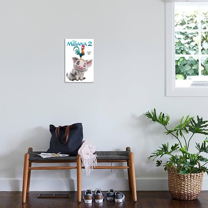 Disney Moana 2 - Heihei and Pua Feature Series Wall Poster, 19L" x 13W", Premium Unframed Version