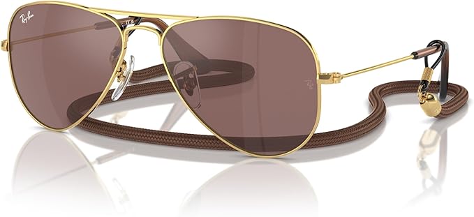 Ray-Ban Junior Kids' Rj9506s Metal Aviator Sunglasses