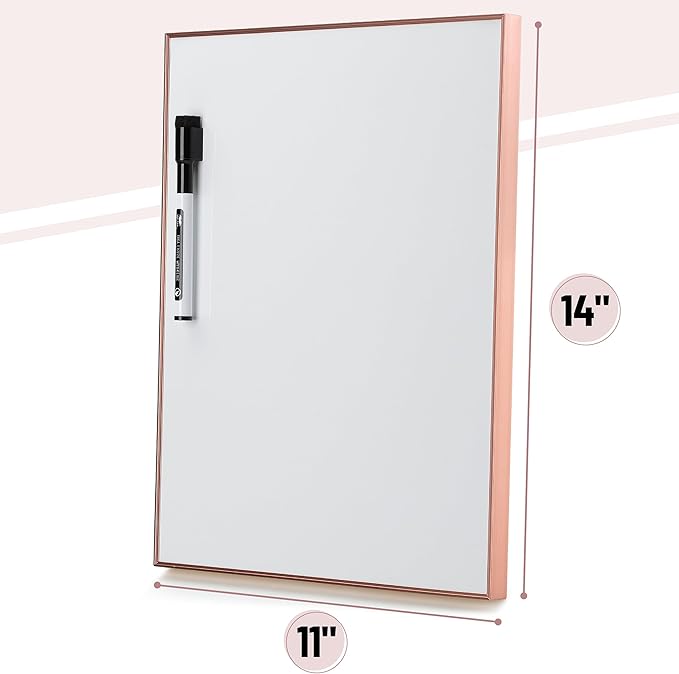 Mr. Pen- Small Dry Erase Board, 11x14 Inches, Whiteboard with Black Dry Erase Marker, Aluminum Frame, Magnetic Small White Board for Students, Home, Office and Classroom
