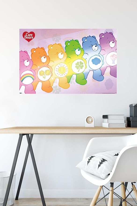 Care Bears - Care Bear Stare Wall Poster, 34L" x 22.4W", Premium Poster & Mount Bundle