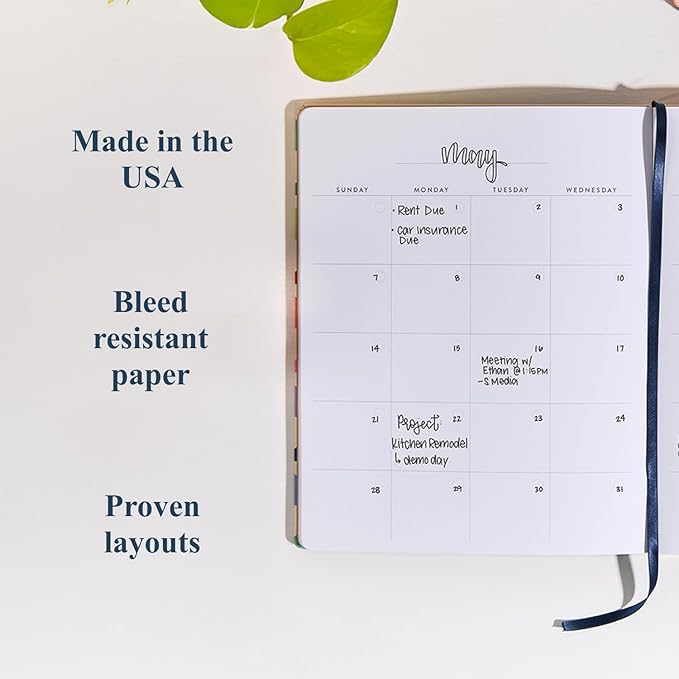 Erin Condren Undated Softbound Life Planner, 8” x 10” 12-Month Weekly & Monthly Planner Journal, Horizontal Layout, Soft Cover, Layflat Binding, Colorwave Cover Design, Neutral Interior Design