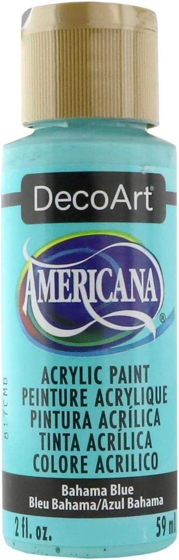 Americana Acrylic Paint 2oz-Bahama Blue - Opaque