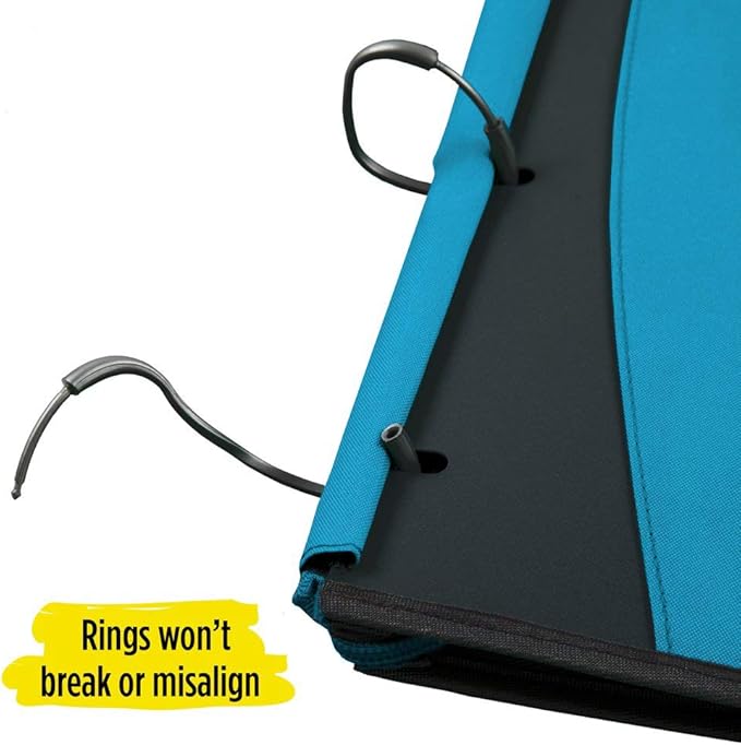 Five Star Flex Hybrid NoteBinder, 1 Inch Ring Binder, Notebook and Binder All-in-One, Teal (73420)