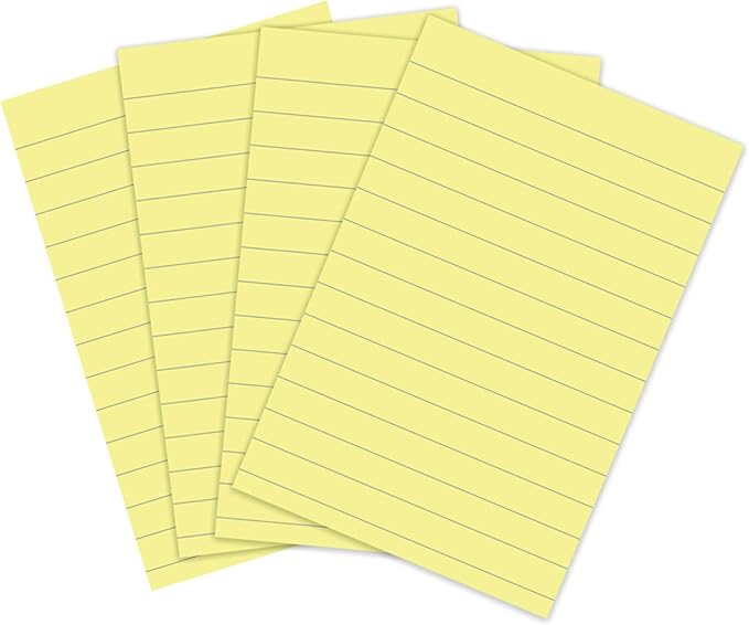 Post-it Super Sticky 100% Recycled Notes, 4 Sticky Note Pads, 4 x 6 in., 2X The Sticking Power, New Year Organization or Second Semester School Supplies, Canary Yellow