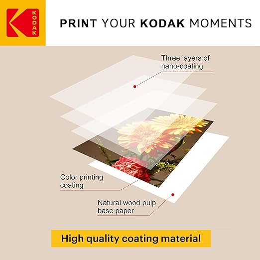 KODAK Picture Paper Vivid 4"x6", 100 count, 66lb-230g/m2 weight, 11.9 mil thickness, Vivid color picture paper- THIS PRODUCT IS NOT COMPATIBLE WITH THE KODAK DOCK PRINTER"