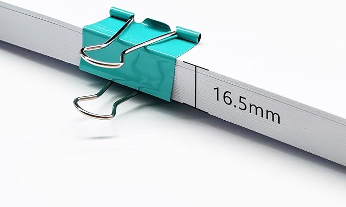 Large Binder Clips, 1.6 inch, 24 Pack, Colored Binder Clips, Paper Clamps Large Size for Office Supplies, 4 Vibrant Colors