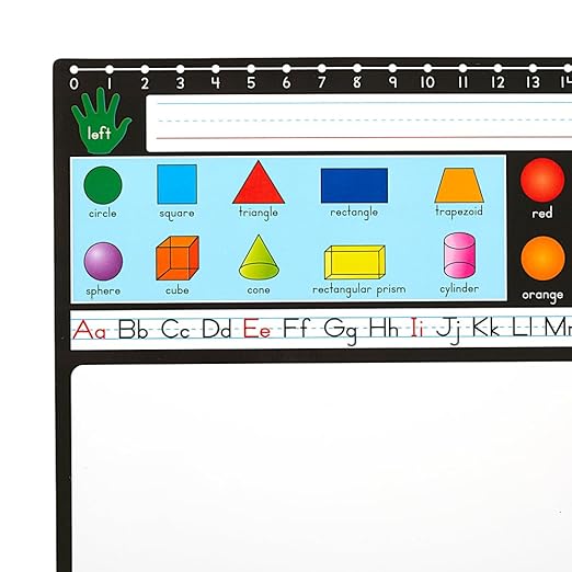 Really Good Stuff Dry Erase Desktop Helper - Set of 24 - Primary