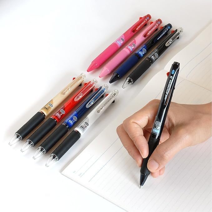 uni Ballpoint Pen Jetstream 3 Color Ink 0.5mm, Black/Red/Blue/White (SXE340005.1)