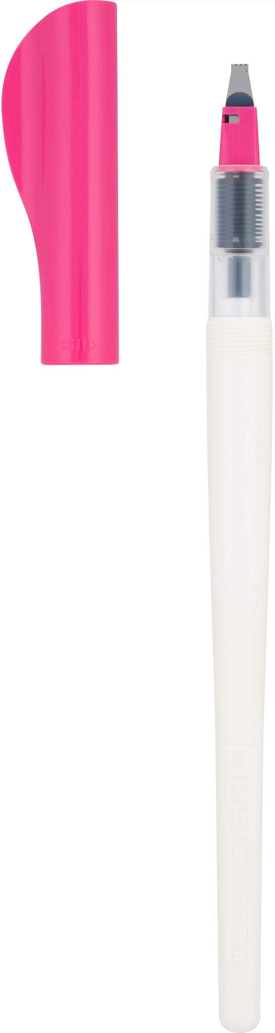 Pilot Parallel Pen Premium Caligraphy Pen Set, 3.0mm Nib, White Barrel with Pink Accents (14679)
