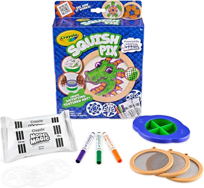 Crayola Squish Pix, Model Magic Art Kit for Kids, Textured Arts & Crafts, Coloring Activity, Gift for Kids, Ages 5+