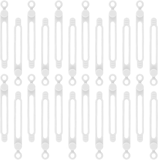 24Pcs Silicone Cable Straps, Reusable Cable Ties Management Organizer, Reusable Cable Ties Wire Organizer, Silicone Cable Ties for Office Home Kitchen School Travel Organization