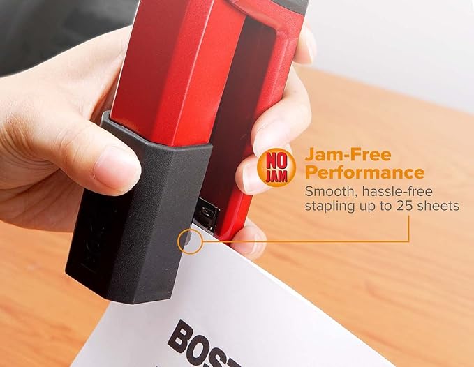 Bostitch Office Epic Metal 3 in 1 Stapler, 25 Sheet Capacity, Includes 210 Staples in Staple Storage Compartment & Integrated Remover,