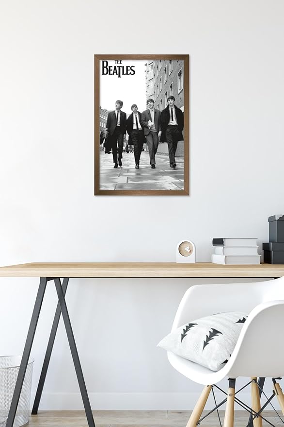 Trends International The Beatles - In London Wall Poster, 22.4L x 14.7W, Bronze Framed Version