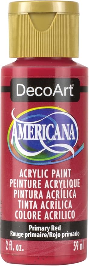 DecoArt Americana Acrylic Paint, 2-Ounce, Primary Red