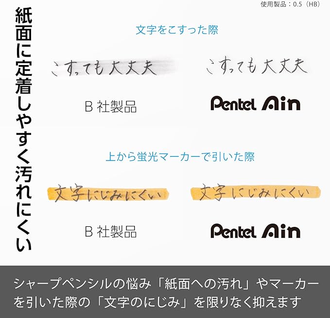 Pentel XC289-2B Pentel Ain 0.9mm 2B 5pcs Sharp Leads