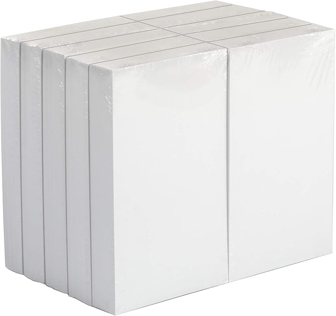 Amazon Basics Blank Index Cards for Studying and Note Taking, White, 3" x 5", 1000 Count (10 Pack of 100), 7.5 pt. Paper Weight