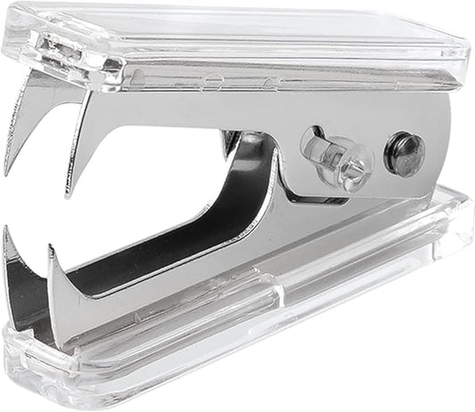 Staples Remover Tool Acrylic Clear Silver Staple Remover Kawaii for Office
