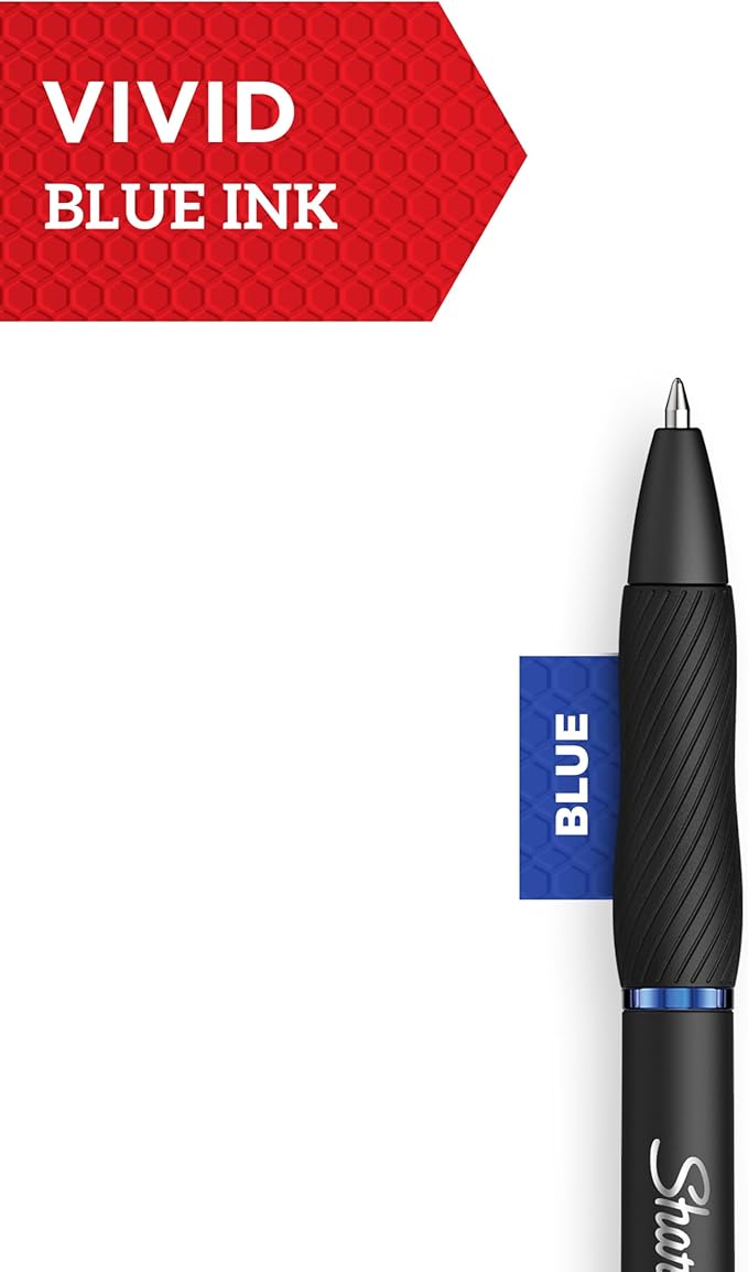 Sharpie S-Gel Pens Gel Pens Medium Point (0.7mm) Blue Ink Gel Pen 36 Count