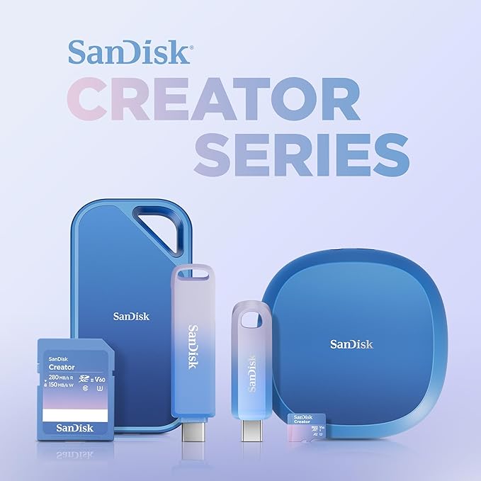 SanDisk 4TB Creator Desk Drive - Up to 1000MB/s, for Laptops and Computers, USB-C, USB 3.2 Gen 2, External Desktop SSD, 1 Month of Adobe Creative Cloud Included - SDSSDT40C-4T00-N25