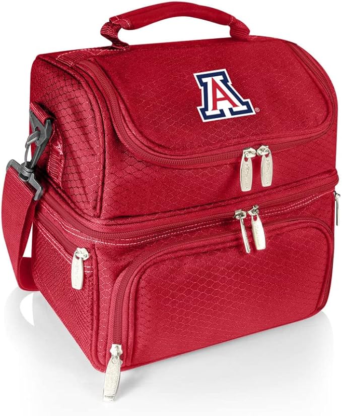 PICNIC TIME NCAA Nebraska Cornhuskers Pranzo Lunch Bag - Insulated Lunch Box with Picnic Set - Lunch Cooler Bag