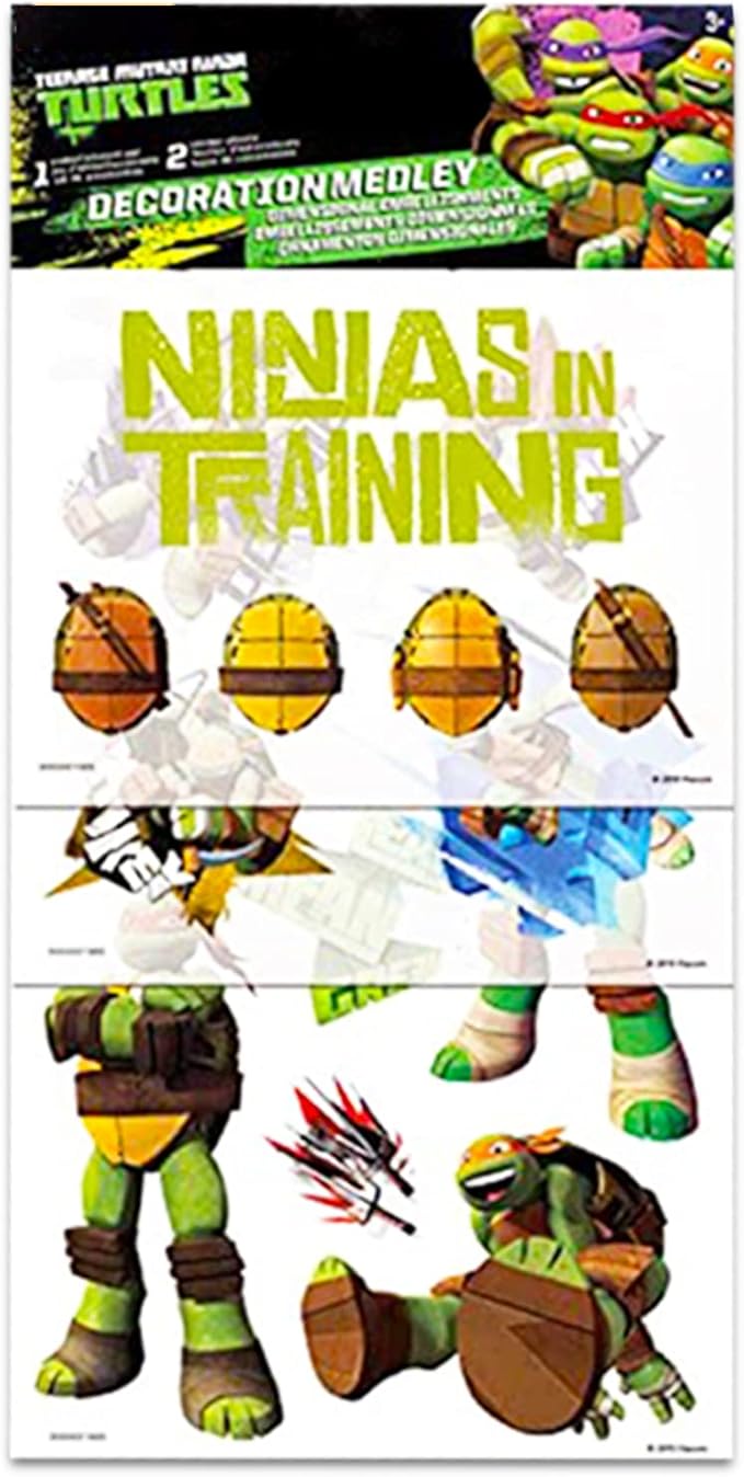 Teenage Mutant Ninja Turtles Mini Backpack with Lunch Box Set - Bundle with 11” TMNT Backpack, Lunch Bag, Stickers, More | TMNT Bag for Toddler Boys