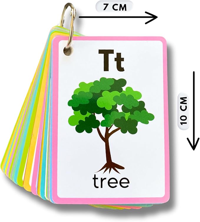 English Alphabets Flash Cards (Animated Images)