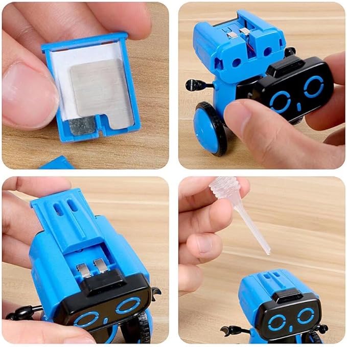 Science Saltwater-Powered Robot Kit, No Batteries Required, DIY Toys, Scientific Experiments, Creative Toy, Environmental Protection, for Festival Boys & Girls