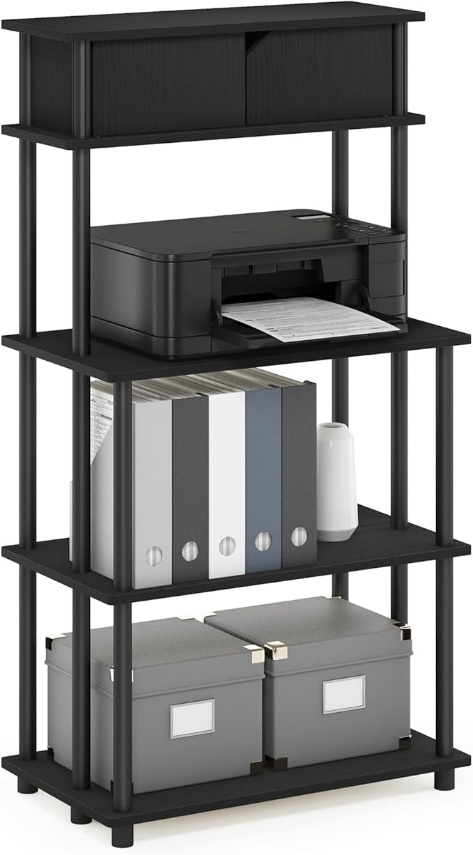 Furinno Turn-N-Tube 3-Tier Toolless Multipurpose Printer Stand Display Storage Shelf