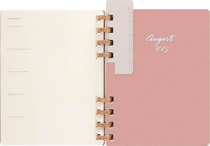 Moleskine 2024 Spiral Academic Planner, 12M, Extra Large, Crush Almond, Hard Cover (7.5 x 10)