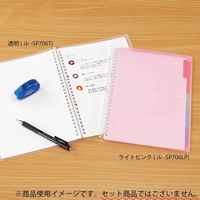 Kokuyo Campus Smart Ring Binder, B5 Blue Green Refillable Binder Notebook 26 Holes with 10 Extra Loose-Leaf Paper, Up to 60 Filler Papers for Work & Study, Japan Import (RU-SP706BG)