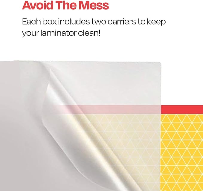 School Smart Laminating Pouches, 12 x 18 Inches, 3 mil Thick, Pack of 100