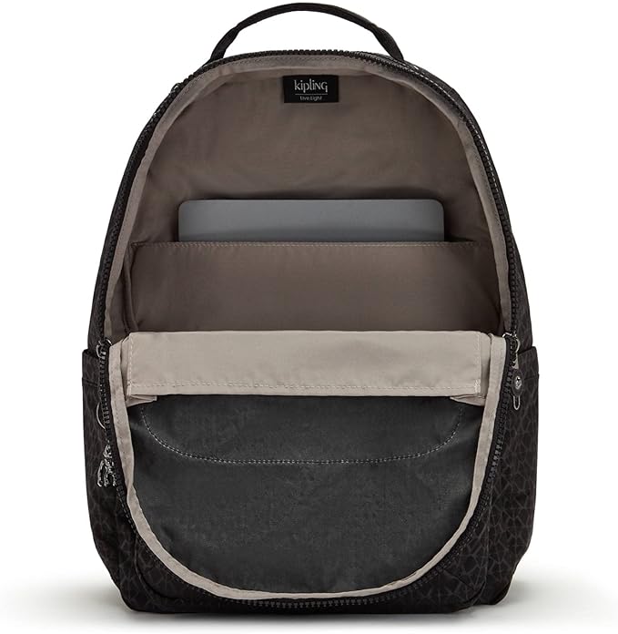 Kipling Women's Seoul 15" Laptop Backpack, Durable, Roomy with Padded Shoulder Straps, Built-In Protective Sleeve
