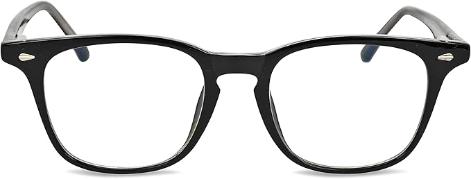 Brookstone Blue Light Blocking Glasses For Women and Men Computer Gaming Eye Protection UV Blocker With Pouch Cloth and Spray