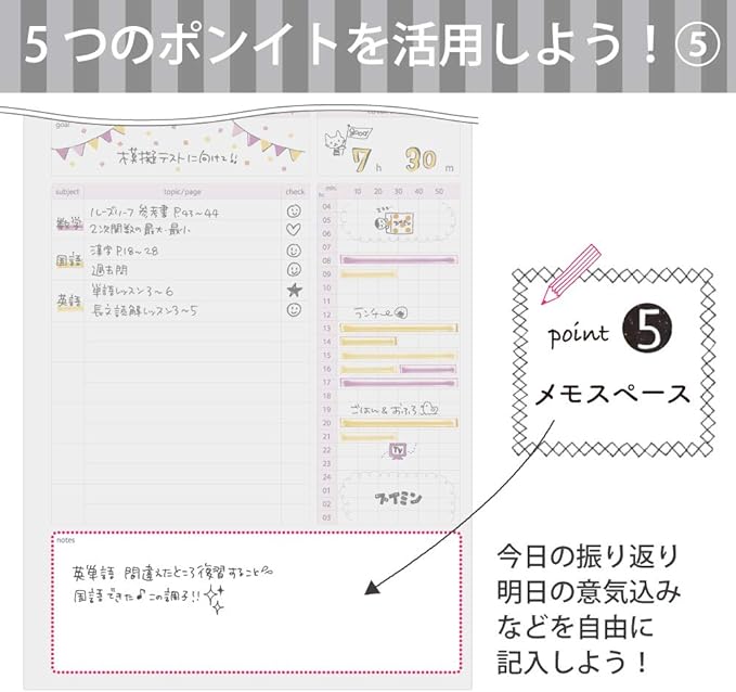 Kokuyo Campus Study Planner Notebook, Daily Ruled, A5, Mint Green, for 63 Days, Japan Import (NO-Y82MD-G)