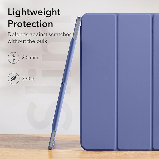 ESR for iPad Pro 12.9 6th/5th/4th Gen, iPad Air 13 Inch Case M3/M2 (2025/2024), Powerful Magnetic Attachment, Slim Trifold Stand Case, Supports Pencil Pro & Pencil (USB-C), Rebound Series, Lavender