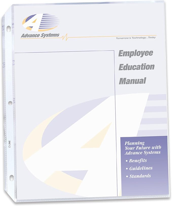 C-Line Top Loading Super Heavyweight Poly Sheet Protectors, Clear, 11 x 8.5 Inches, 50 per Box (61003)