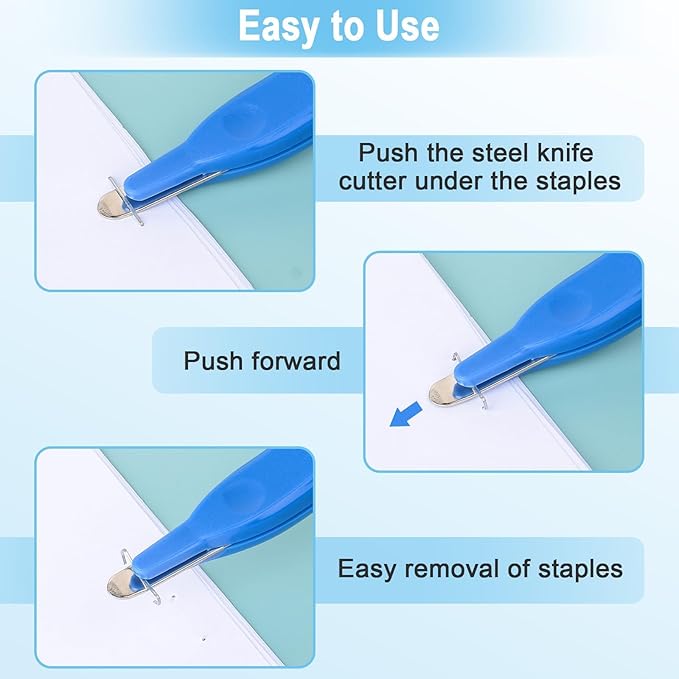 6 Pack Magnetic Staple Remover Tools, Professional Stapler Removers Staple Puller Remover for Classroom, Multicolored Stapler Remover Tool Staple Remover Stick for Home School Office (5 Colors)
