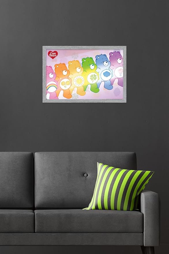 Care Bears - Care Bear Stare Wall Poster, 22.4L" x 14.7W", Gray Framed Version