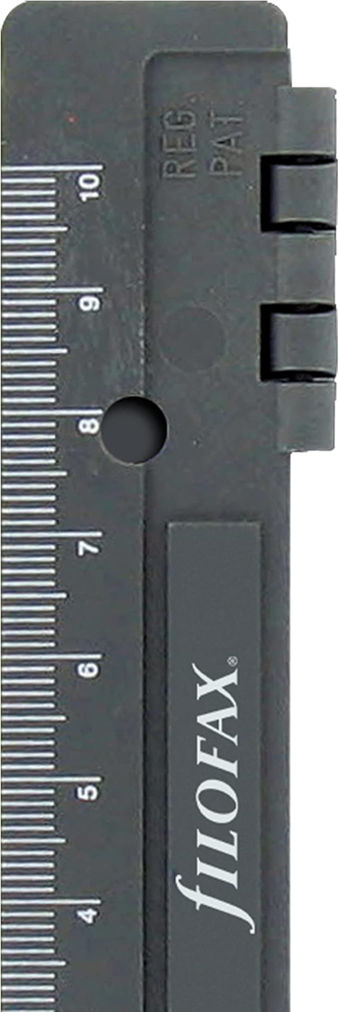 Filofax Organizer Accessory, Portable Hole Punch, 5.125'' x 3.312'', Black, Pocket Size (B210118)