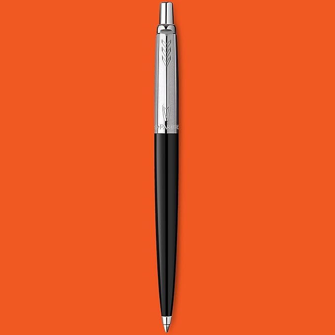 Parker Jotter Originals Ballpoint Pen Classic Black Finish Medium Point Blue Ink 1 Count