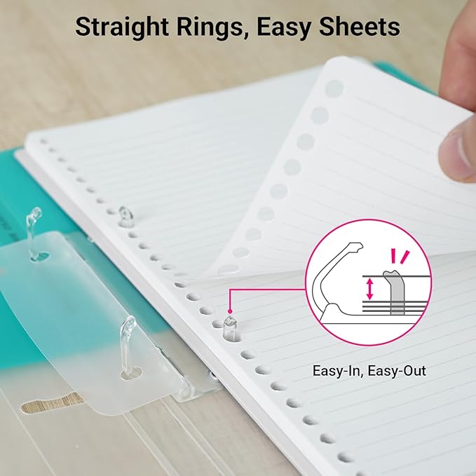 KOKUYO 5 Subject Spiral Notebook Journal, Campus 110 Sheets B5 Refillable Notebook with Dividers Tabs, 6mm Dot Lined Binder Notebook for Work School Note Taking. 9" x 10.5", Light Blue, Japan Import