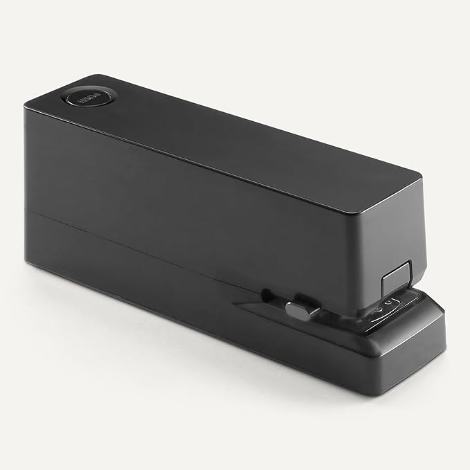 Amazon Basics Electric Automatic Stapler for Desk, 25 Sheet Capacity, No Jam Technology, Black