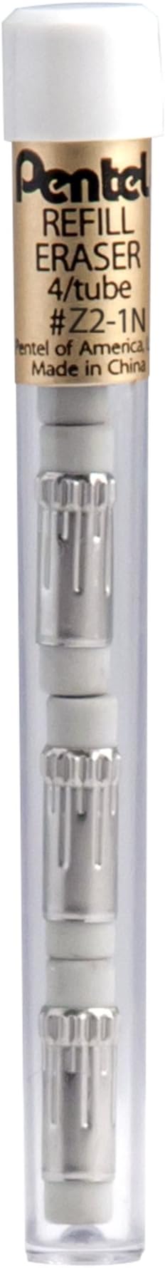 Pentel 399683 Refill Erasers White (Z2-1N),Tube,12 Count (Pack of 2)
