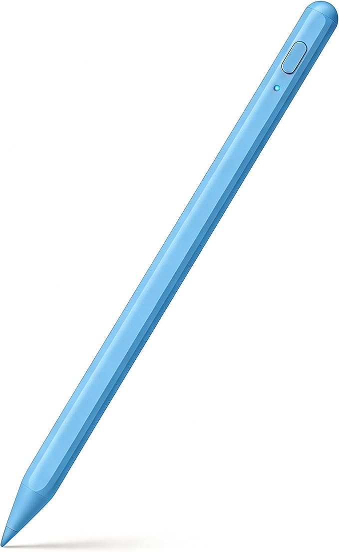Stylus Pen for iPad Pencil 11th&10th,Pencil with Palm Rejection Tilt Sensitivity,Apple Pen 2018-2025 for Apple iPad A16/11/10/9/8/7/6th,Pro 12.9"/11"/13" M5/M4,Air M3/M2/5/4/3,Mini A17/6th/5th-Blue